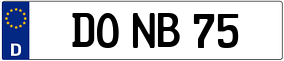 Trailer License Plate